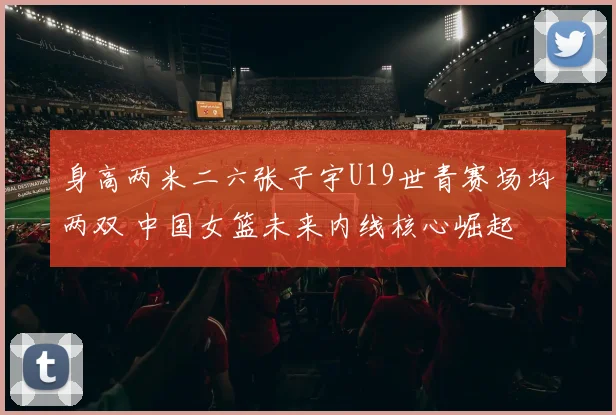 身高两米二六张子宇U19世青赛场均两双 中国女篮未来内线核心崛起