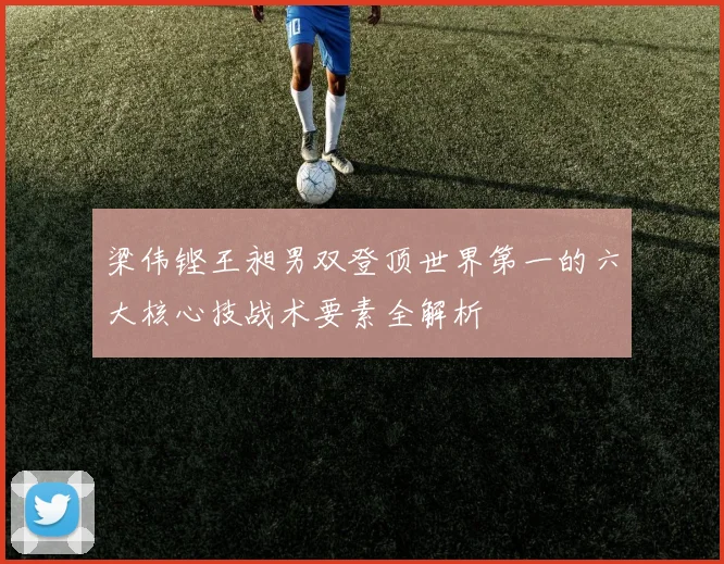 梁伟铿王昶男双登顶世界第一的六大核心技战术要素全解析